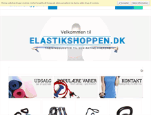 Tablet Screenshot of elastikshoppen.dk